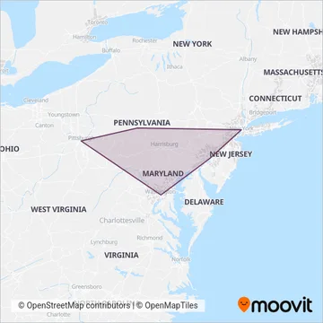 Megabus coverage area map