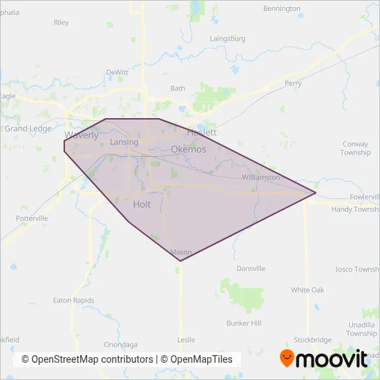 CATA coverage area map