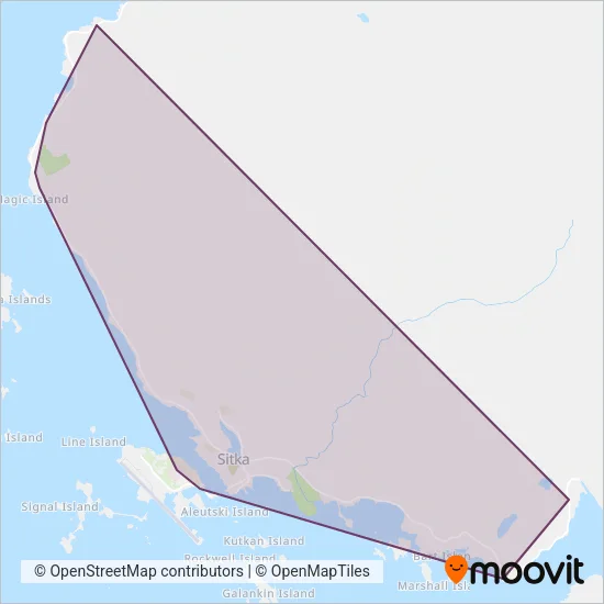 The RIDE coverage area map