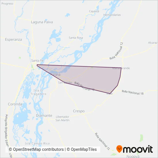 ERSA coverage area map