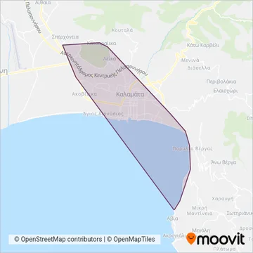 ΚΤΕΛ coverage area map