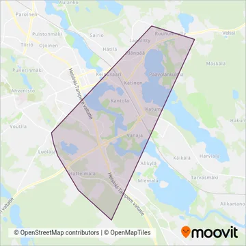Vekka Group coverage area map