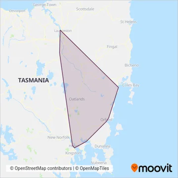 Tassielink coverage area map