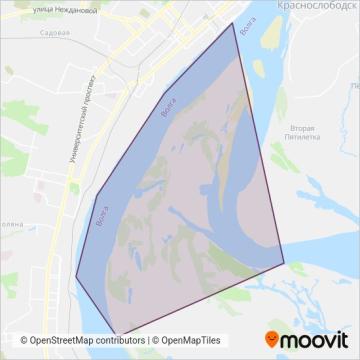 Схема покрытия компании Пассажирский порт