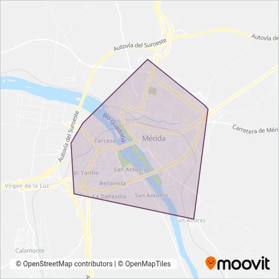 Movérida coverage area map