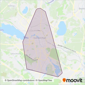 Схема покрытия компании Гортранс (Канатная дорога)
