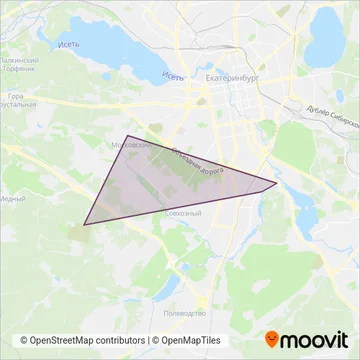 Схема покрытия компании ТК Автогамма (Автобус)