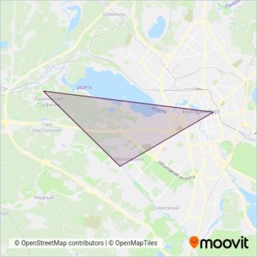 Схема покрытия компании Форт Транс (Автобус)