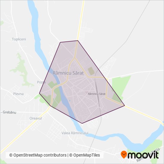 TUC Râmnicu Sărat coverage area map