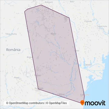 CFR Călători coverage area map