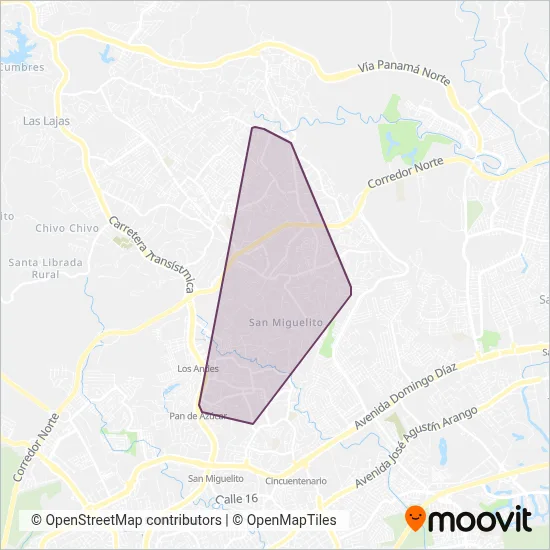Transanmato coverage area map
