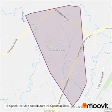 Sdad. de Ttes. de Mañanitas coverage area map