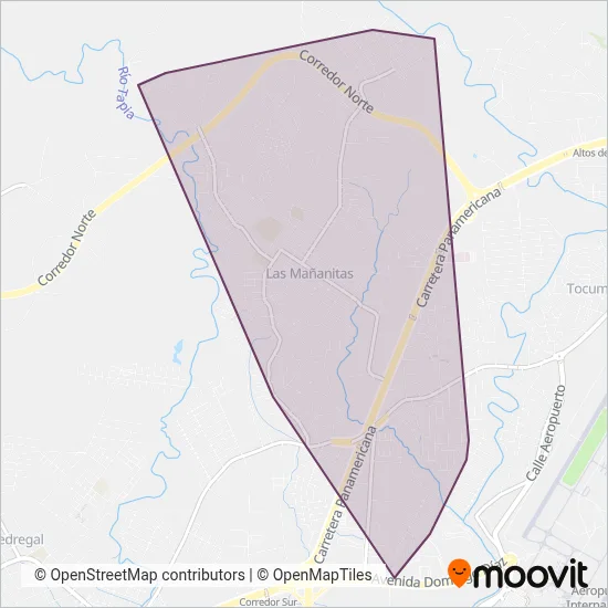 Sdad. de Ttes. de Mañanitas coverage area map