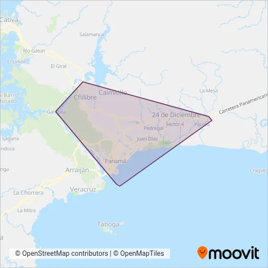 MiBus coverage area map