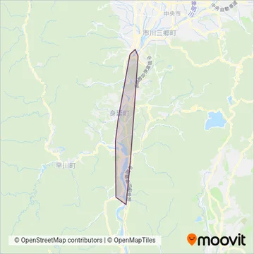 身延町 coverage area map