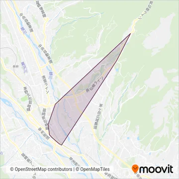 韮崎市 coverage area map