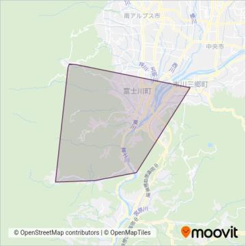 富士川町 coverage area map