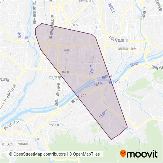 Chuo City coverage area map