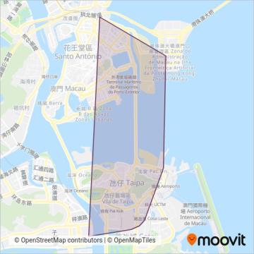 Sands Resorts coverage area map