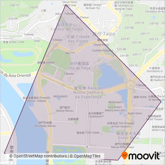 MELCO coverage area map