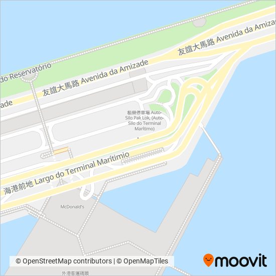 港珠澳大橋綜合渡假村接駁線 HZM Bridge Integrated Resort Connection coverage area map