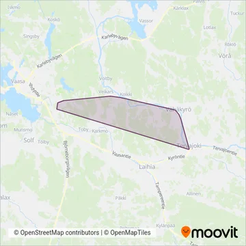 Oy Wiik & Ström Ab coverage area map