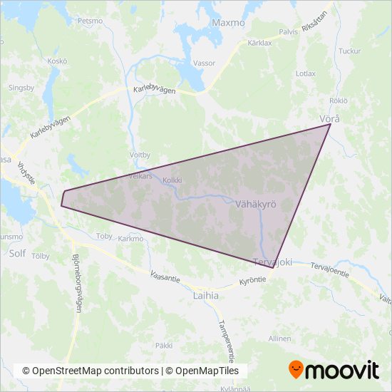 OY WIIK & STRÖM AB coverage area map