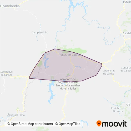 Circullare coverage area map
