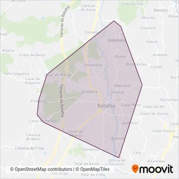 GiraBatalha coverage area map