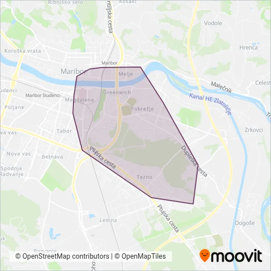 MARPROM coverage area map