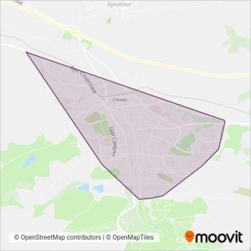 Тролейбусен транспорт ЕООД (Cable Car) coverage area map