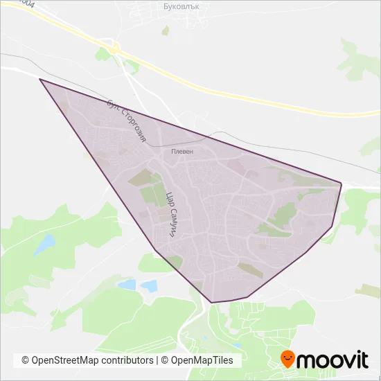 Trolleybus Transport EOOD (Cable Car) coverage area map