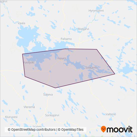 Vekka Group Oy coverage area map