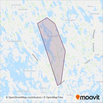 Tilausliikenne Linjakas Oy coverage area map