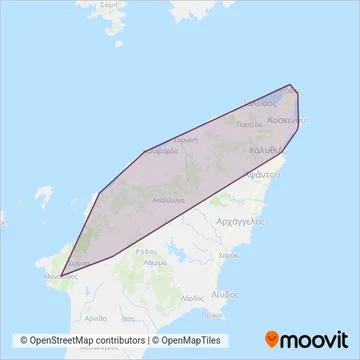 RODA coverage area map
