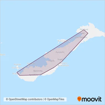 Amorgos coverage area map