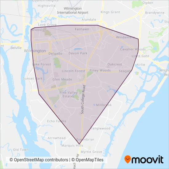 Wave Transit coverage area map