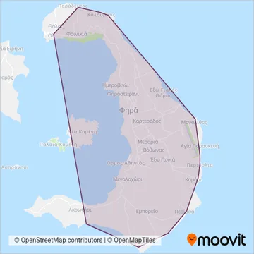 ΚΤΕΛ coverage area map