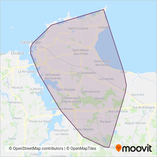 MAT coverage area map