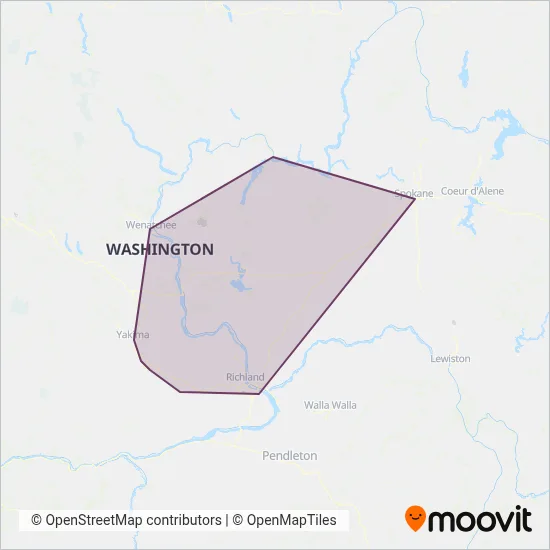 PFP coverage area map