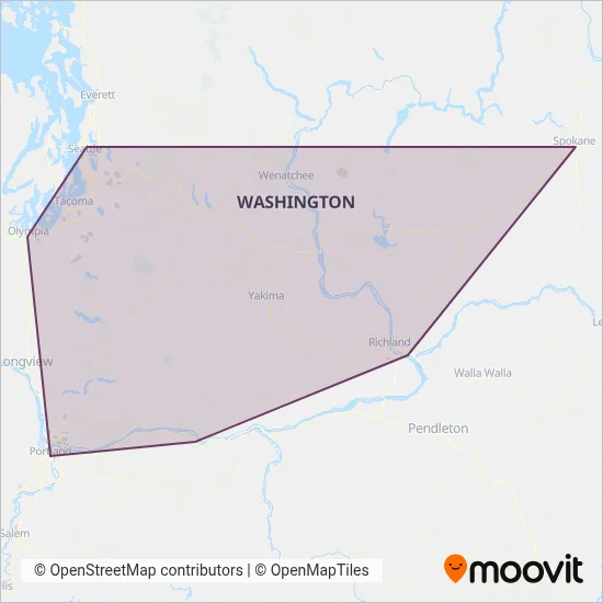 FlixBus-us coverage area map