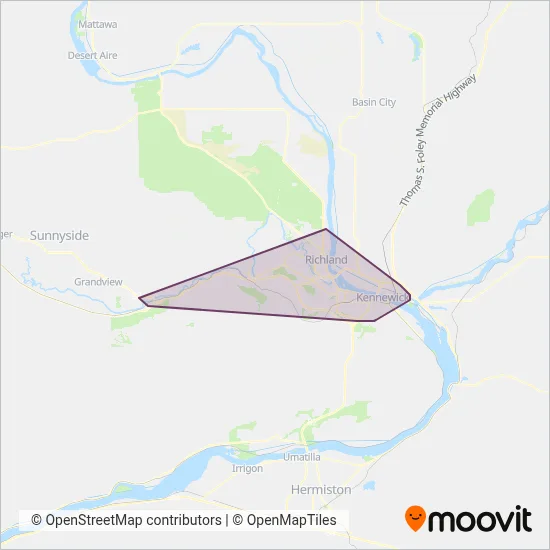 BFT coverage area map