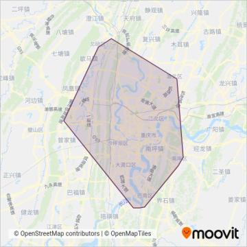 重庆市轨道交通集团线路的覆盖范围