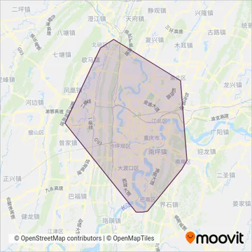 重庆市轨道交通集团 coverage area map
