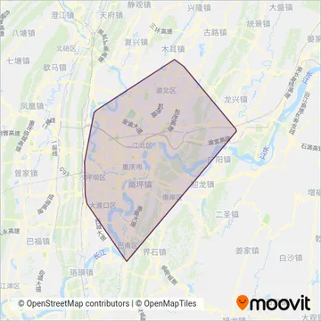 两江公交 coverage area map