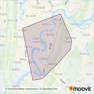 南部公交 coverage area map