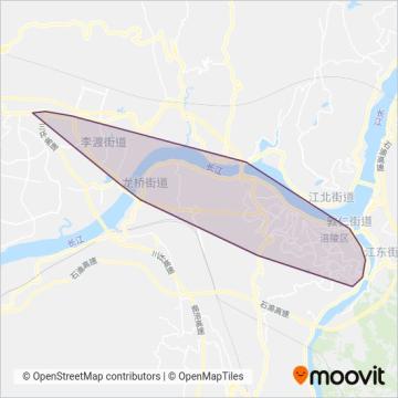 汽车运输集团涪陵分公司线路的覆盖范围