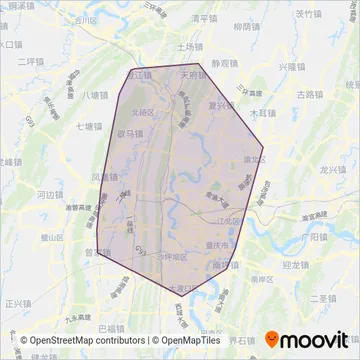 第五公交 coverage area map