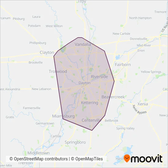 RTA coverage area map
