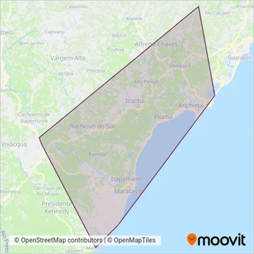 Sudeste coverage area map